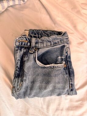 Free People Distressed Split Hem Jeans